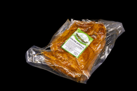 Gușă porc afumată, vid